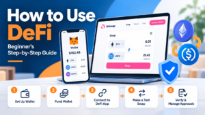 How to use DeFi for beginners with crypto wallet setup, token swaps, and security checks